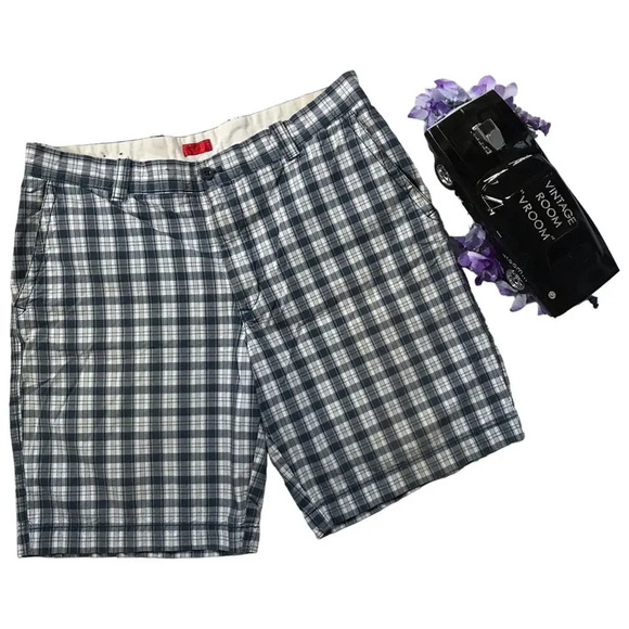 Izod Gingham Shorts Men 36 - Picture 1 of 8
